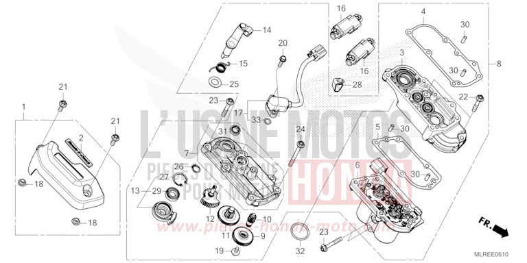 ACTIONNEUR D'EMBRAYAGE de Hornet 500 GRAND PRIX RED (R380) 2026